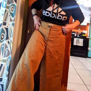 Wide Leg, high waisted, Cropped Trousers 8P